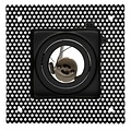 Spot encastré carré sans bordure GU10 blanc/noir