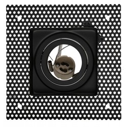 Trimless recessed spotlight square GU10 white/black