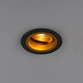 Foco empotrable dorado con negro o completamente negro con GU10