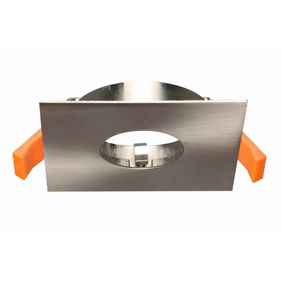 Spot vierkant GU10 inbouw wit, grijs