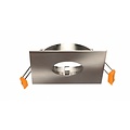 Spot vierkant GU10 inbouw wit, grijs