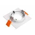 Spot vierkant GU10 inbouw wit, grijs