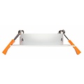 Spot vierkant GU10 inbouw wit, grijs
