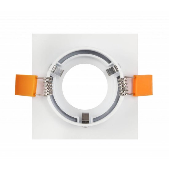 Spot square GU10 recessed white, grey