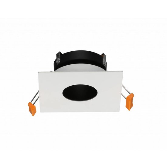 Spot vierkant GU10 inbouw wit, grijs