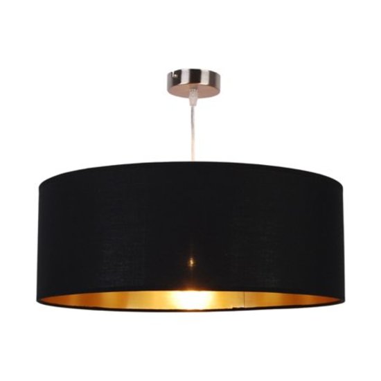 Lámpara colgante oro negro 500mm Ø