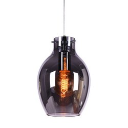 Florero lámpara cristal ahumado 28x40, 18x28 o 38x51 cm