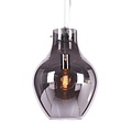 Vaaslamp gerookt glas 28x40, 18x28 of 38x51 cm