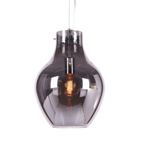 Vaaslamp gerookt glas 28x40, 18x28 of 38x51 cm