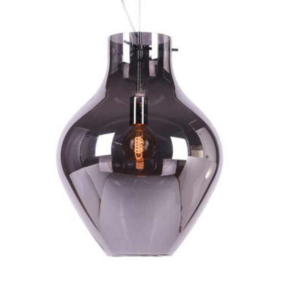 Vaaslamp gerookt glas 28x40, 18x28 of 38x51 cm