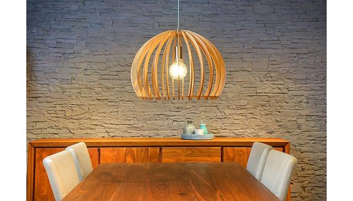 Pendant lights wood