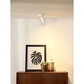 Design ceiling spotlight white, black orientable GU10x1 dim-to-warm