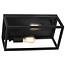 Plafonnier Fantasia Kago, finition ruggine (brun rouille), 2x E27 (ampoules non incl.), acier, 400 x 200 x 175 mm, IP20