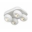 4 Strahler Deckenplatte LED 4x7W schwarz oder weiß