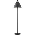 Nordlux Strap floor lamp by Nordlux, white metal, 360 mm shade, E27 socket, leather strap, IP20