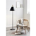 Nordlux Strap floor lamp by Nordlux, white metal, 360 mm shade, E27 socket, leather strap, IP20