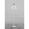 Nordlux Strap floor lamp by Nordlux, white metal, 360 mm shade, E27 socket, leather strap, IP20