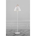 Nordlux Strap floor lamp by Nordlux, white metal, 360 mm shade, E27 socket, leather strap, IP20