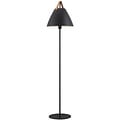 Nordlux Strap floor lamp by Nordlux, white metal, 360 mm shade, E27 socket, leather strap, IP20