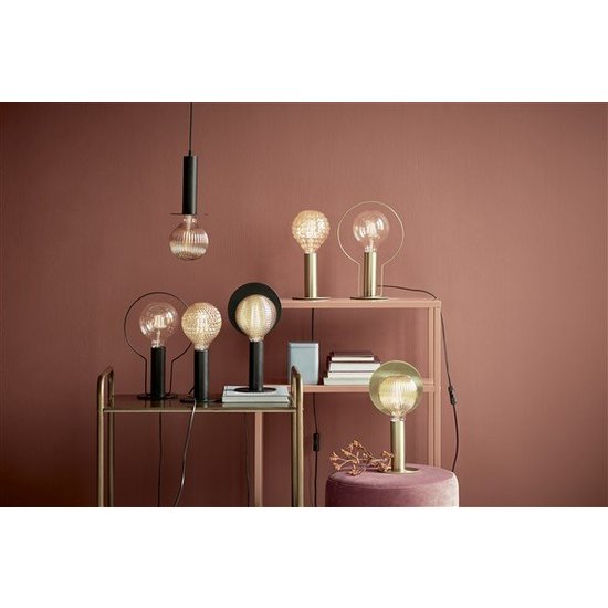 Lámpara de mesa atmosférica negra E27