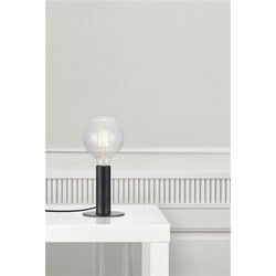 Lampe de table d'ambiance noire E27
