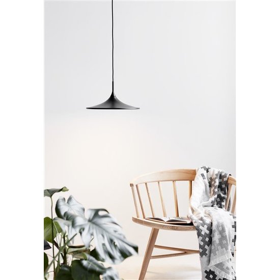 Nordlux Skip LED Pendelleuchte, Trompetenform, weiß, Ø57 x H20 cm, 14W, 1230 Lumen, 3000K warmweiß, dimmbar