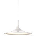 Nordlux Skip suspension LED, forme trompette, blanc, Ø57 x H20 cm, 14W, 1230 lumens, 3000K blanc chaud, dimmable
