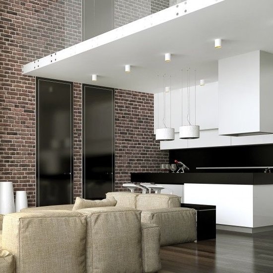 Design spot zwart of wit met goud GU10