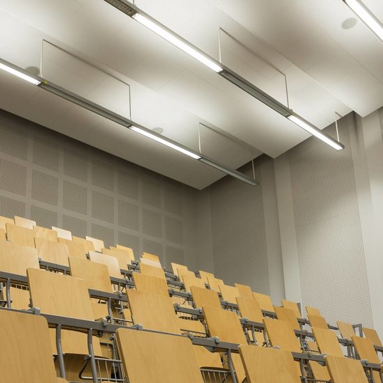 Lampe suspendue au dessus du bureau up down LED 48W blanc, noir