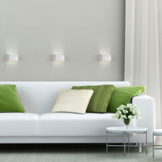 Wandlamp goud met wit of zwart G9