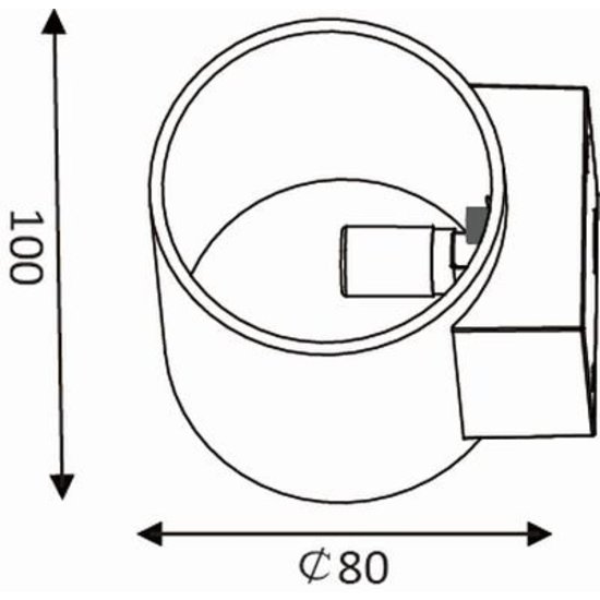 Applique or noir ou blanc G9