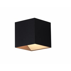 Applique LED carrée marron haut et bas 11W 106mm haut (également noir et blanc)