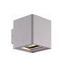 Fantasia Qbus Außenwandleuchte LED weiß, 2x5W LED-Modul, 2x400 Lumen, IP54, Aluminium, 105x100x119mm