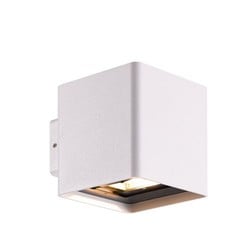 Qbus wandlamp buiten LED wit aluminium IP54 105mm