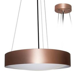 Hanglamp boven eettafel LED rond wit, zwart 366mm 30W