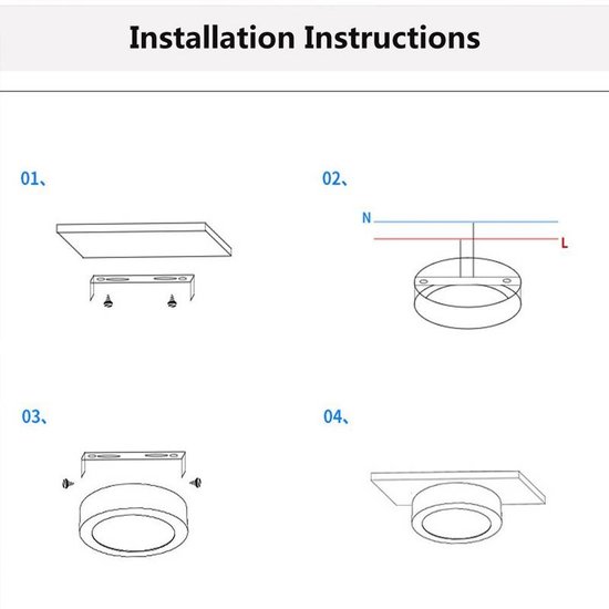 Iluminación LED debajo del gabinete 5 o 7W