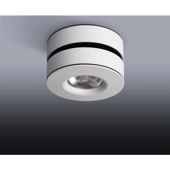 Opbouwspot LED kantelbaar wit of zwart 7, 10 of 12W