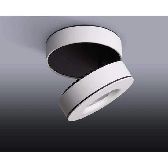 Opbouwspot LED kantelbaar wit of zwart 7, 10 of 12W