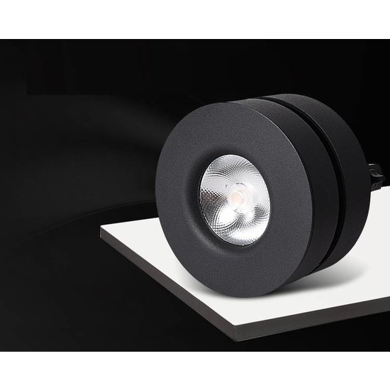 Opbouwspot LED kantelbaar wit of zwart 7, 10 of 12W