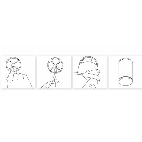 Opbouwspot LED kantelbaar wit of zwart 7, 10 of 12W