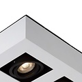 Lampe 4 spots LED blanc-noir 4x5W dim to warm