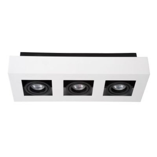 LED de superficie spot-dim to-warm blanco-negro 3x5W