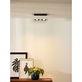 Ceiling lighting spotlights LED white-black 2x5W dim to warm