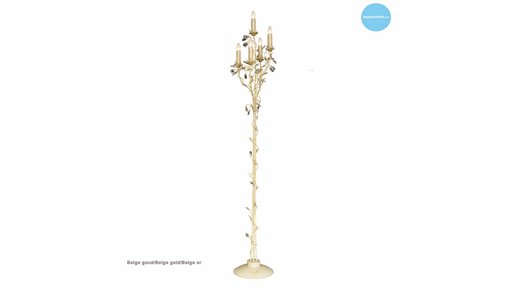 Golden floor lamps