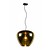 Glass hanging lamp with drops smoked, gold, transparent