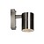 Wandspot buiten LED down 5W chroom of zwart
