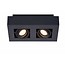 2 way spotlight LED white-black 2x5W dim-to-warm