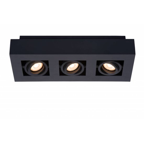 LED de superficie spot-dim to-warm blanco-negro 3x5W