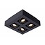 4-Spot-Lampe LED weiß-schwarz 4x5W dimmen bis warm