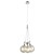 Hanglamp 3 pendels wit, chroom, zwart